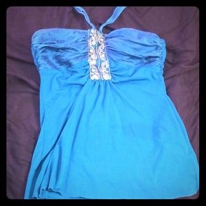 Strapless beaded top
